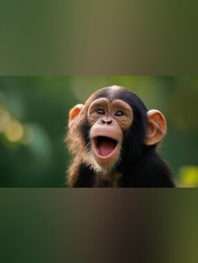 Custom Fridge Magnet Baby Chimpanzee